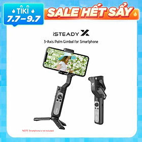Gimbal chống rung cầm tay Hohem iSteady X Ultralight 3-Axis với thiết kế gấp gọn và chế độ tự quay 1 nút