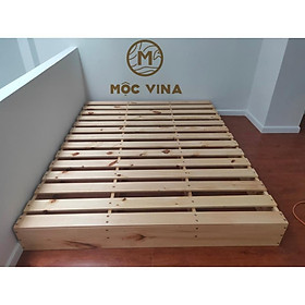 Mua Giường Ngủ Pallet Gỗ Thông Minh MỘC VINA - Nội Thất Kiểu Hàn Lắp Ráp Mộc Vina