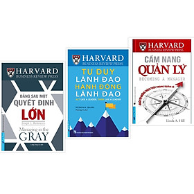 Hình ảnh Combo Sách Harvard Business Review - Đằng sau 1 quyết định lớn + Tư duy lãnh đạo Hành động lãnh đạo + Cẩm nang quản lý