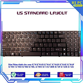 Bàn Phím dành cho asus K70 K70AB K70AC K70AD K70AE K70AF K70IC K70ID K70IJ K70IL K70IO K72 K72DR K72F K72JB K72Jr - Hàng Nhập Khẩu 