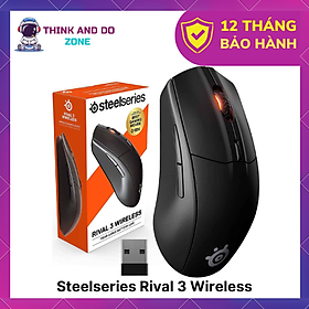 Chuột gaming không dây Steelseries Rival 3 Wireless - Hàng chính hãng