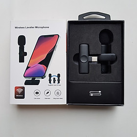 Mua Micro kẹp áo thu âm không dây dùng cho iPhone  iPad và điện thoại chân Type C quay video  vlog  livestream  videocall