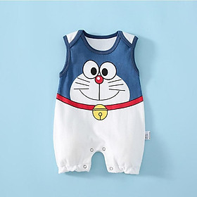 SS003 Bodysuit cho bé trai bé gái sơ sinh 0-12 tháng kiểu dáng liền thân sát nách hình thú đáng yêu