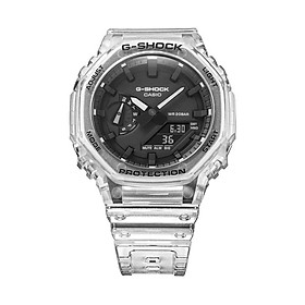 Đồng Hồ Nam Casio G-Shock GA-2100SKE-7ADR Chính Hãng | Casio G-Shock GA-2100SKE-7A Transparent Pack Dây Nhựa