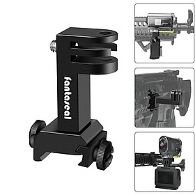 Camera hành động Side Gun Mount Mount Picatinny Rail Bộ bộ điều hợp