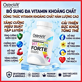 Multivitamin Ostrovit 100% VITAMIN Forte 90/120 viên - Bổ sung đa Vitamin, khoáng chất cao cấp hàm lưỡng cao, cải thiện sức khoẻ tổng thể