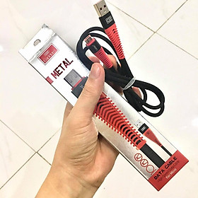 Cáp sạc bọc dù đầu chống gãy gập EARLDOM EC-060 dài 1M chân Iphone/Micro/typeC có hỗ trợ sạc nhanh Hàng chính hãng