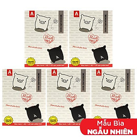 Combo 5 Tập Học Sinh 100% Không Lem - 4 Ô Ly 96 Trang 80gsm - Thành Đạt (Mẫu Màu Giao Ngẫu Nhiên)