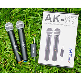 Micro không dây karaoke MTMAX AK-87 bắt sóng nhạy hát cực nhẹ