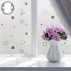 Mua Decal dán kính hoa sắc màu - có keo sẵn khổ rộng 0 9m dài 5m
