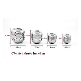 Lọc trà Inox - bóng lọc trà nhiều kích thước có dây treo - VUA BAO BÌ