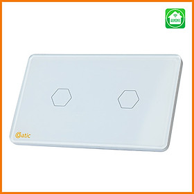 Mua Công Tắc Cảm Ứng Datic – 2 Nút Màu Trắng - Hàng chính hãng