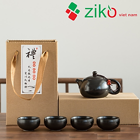 Mua Bộ ấm trà sứ cao cấp 4 chén đóng hộp xách tay