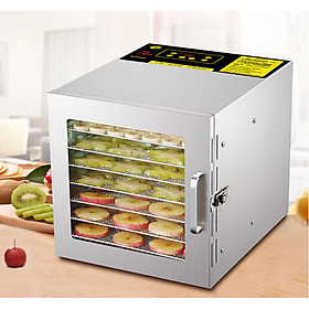 Máy sấy thực phẩm mini bằng inox loại 8 khay sấy