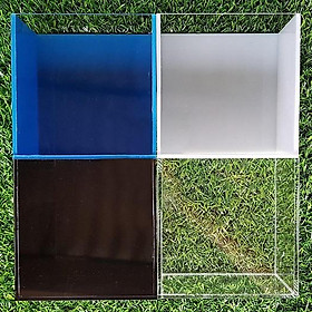 Hồ Show Cá, Nuôi thú cưng , chuột hamster dày 3mm Màu Đen 15x15x15 cm
