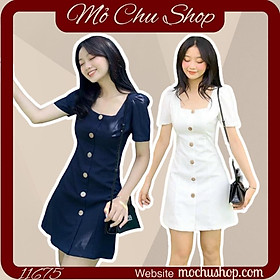 ĐẦM CỔ VUÔNG 6 NÚT GỖ 11677