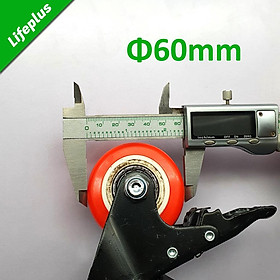 Mua Bánh xe đẩy mặt đế xoay tải trọng 45kg lốp cam trắng rộng 32mm Φ60mm