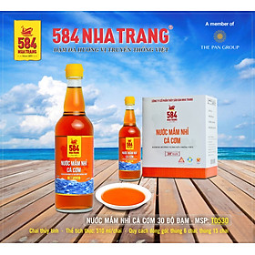 Thùng 6 chai Nước mắm Nhỉ Cá Cơm - 584 Nha Trang - 30 độ đạm