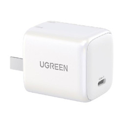 Ugreen UG15328CD318TK 20W Bộ sạc nhanh Nexode GaN USB type c PD3.0 qc4.0 Màu Trắng Chuẩn cắm US - HÀNG CHÍNH HÃNG