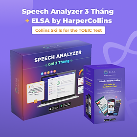 Hình ảnh Combo Speech Analyzer 3 tháng & Khóa luyện thi chứng chỉ quốc tế ELSA by HarperCollins-Collins Skills for the TOEIC Test