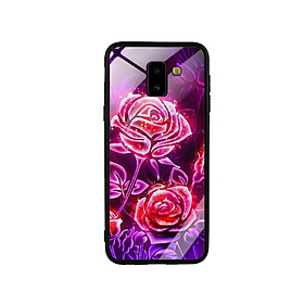 Ốp Lưng Kính Cường Lực cho điện thoại Samsung Galaxy J6 2018 - Rose