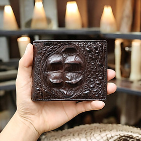 Bóp Nam Da Cá Sấu Thật 2 Mặt. GÙ CÁ SẤU NGUYÊN CON LỚN SIÊU ĐẸP