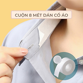 Cuộn 8 Mét Dán Cổ Áo Sơ Mi Chống Bụi Bẩn và Mồ Hôi Tiện Dụng