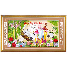 Mua Tranh thêu chữ thập 3D Phúc Thọ Diên Niên (148*80cm) chưa thêu