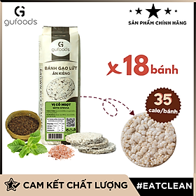 Bánh gạo lứt ăn kiêng, tập GYM GUfoods (170g = 18 bánh)