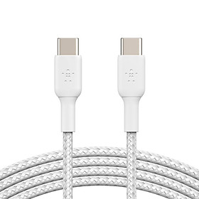 Hình ảnh Cáp sạc nhanh USB Type C - C BOOST↑CHARGE Belkin 60W vỏ dù 1M - Hàng chính hãng