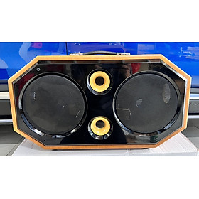 Mua VỎ THÙNG LOA KÉO XÁCH TAY 20 THÙNG BỌC DA CAO CẤP 2 LỖ CHÉP TRƯỚC 8 CM CÓ SẴN HỌNG  2 LỖ CHÉP BÊN HÔNG 10 CM (HÀNG CHÍNH HÃNG)
