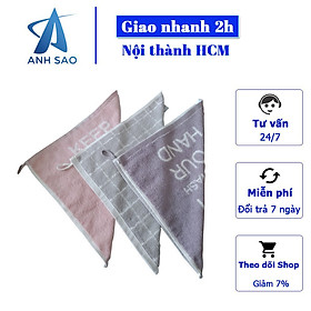 Khăn lau tay 34 x 34 cm cao cấp A có dây treo tiện lợi