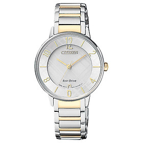 Đồng Hồ Nữ Citizen Dây Thép Không Gỉ EM0524-83A - Mặt Trắng Sapphire