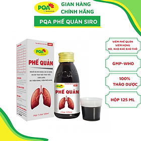 Siro Phế Quản PQA Thành Phần Từ Thiên Nhiên Giúp Bổ Phế, Ho Hộp 125ml