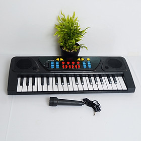 Đàn piano điện tử 37 phím kèm mic cho bé + Tặng kèm bơm bóng bằng tay mầu ngẫu nhiên