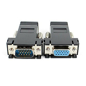 Bộ chuyển đổi kéo dài VGA to LAN - 30M Cat-5e/6e