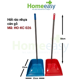 Mua Ky hốt rác nhựa cán gỗ Homeeasy KC026 - Giao màu ngẫu nhiên