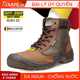 Giày bảo hộ lao động nam Jogger Dakar S3 da ngựa siêu bền, chống đinh, chống trơn trượt Giày công trình, nhà máy, cổ cao