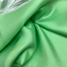 Vải Lụa Tơ Tằm satin xanh, mềm#mượt#mịn, dệt thủ công, khổ vải 90cm