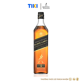 {Freeship 50K} Rượu Johnnie Walker Black Label Blended Scotch Whisky 40% 750Ml [Không hộp]