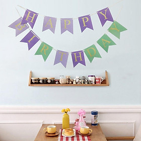 Gold Letters Bunting Banner Party Hanging Decor