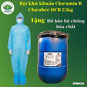 Mua Cloramin B 25%  Bột khử khuẩn Chloramine Clorabee HCCB Việt Nam (Thùng 25 kg)