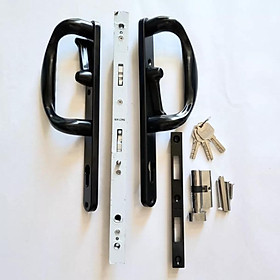 Mua Khóa cửa lùa chữ P hiệu KINLONG màu ĐEN (khóa D to)