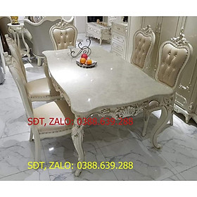 Bộ bàn ghế ăn tân cổ điển nhập khẩu