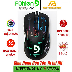 Mua Chuột Gaming Fuhlen G90s Pro ((Led RGB - DPI 8000 - Có App set Marco) - Hàng Chính Hãng
