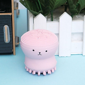 Cọ Rửa Mặt Bạch Tuộc Silicon 2 Đầu Massage Mặt Kiểu Dáng Hàn Quốc MKF007 - Hàng Chính Hãng