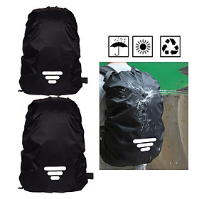 2pcs Waterproof Backpack Cover Bag For Camping Hiking Outdoor