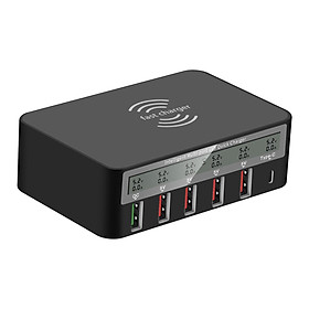 Desktop Universal USB-C   5 USB QC 3.0 Charging Station Dock for