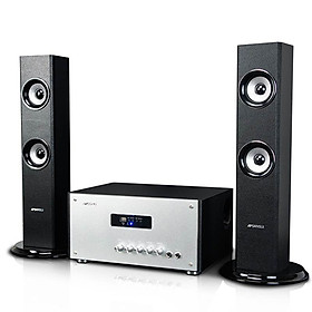 DÀN ÂM THANH GIẢI TRÍ TẠI GIA GS6000 KẾT NỐI ĐA DẠNG CÔNG SUẤT MẠNH MẼ SẢN PHÂM GỒM 1 ÂM LY VÀ 2 LOA ĐỨNG CÓ THỂ HÁT KARAOKE (KHÔNG KÈM MIC)