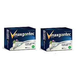 Hai hộp thực phẩm bảo vệ sức khỏe bổ gan, giải độc gan, thanh nhiệt Vmaxgantec